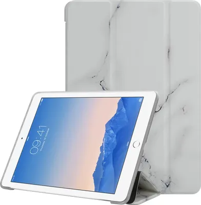 Produktbild von Cadorabo Hülle für Apple iPad 2 / 3 / 4 Handyhülle Design Weiß Schutzhülle Tablet Hülle Etui TPU Tasche Standfunktion
