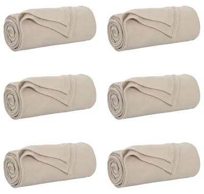 Imagen del producto de Juego de 6 fundas para sofá en color beige, diseñadas para sofás de 200 x 150 cm