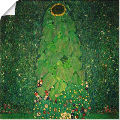 Produktbild von ARTland Poster Die Sonnenblume Größe: 50x50 cm