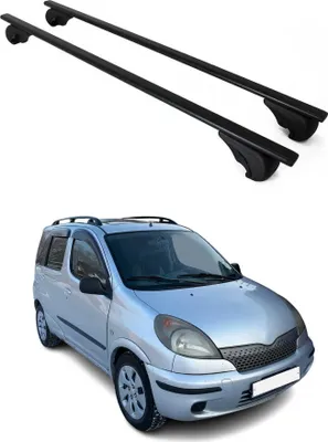 Produktbild von Dachträger Grundtäger für Toyota Yaris 1999-2005 75kg Metall Schwarz 2 tlg