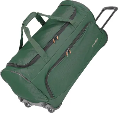 Produktbild von Travelite 2-Rad Trolley Roll-Reisetasche mit Rollen Basics Fresh dunkelgrün