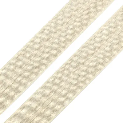 25m sehr elastisches Einfassband creme