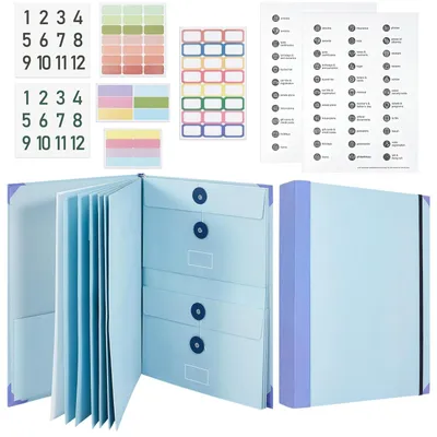 Immagine prodotto di Organizzatore per documenti - confezione da 2, con etichette e scomparti