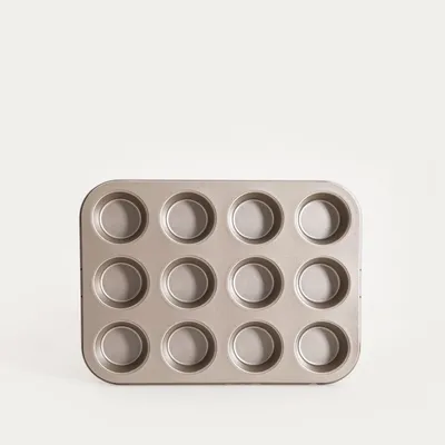 Produktbild von HOMLA FEBE Muffinform 12 Stück, gold 35x26x3 cm