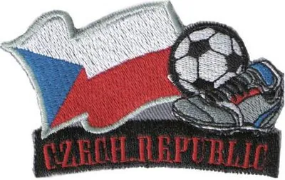 Produktbild von AUFNÄHER Patches Applikation Bügeltransfer - Fußball Tschechien - 77911 - Gr. ca. 8 x 5 cm