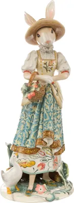 Image de Goebel Hasendame mit Blumenkorb (Figur, Steingut)