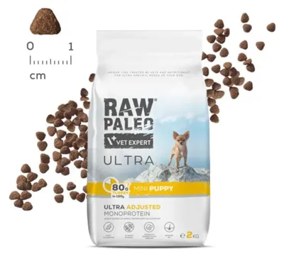 Obrázek produktu pro RAW PALEO Ultra Mini Puppy Turkey - suchá strava pro štěňata - 2 kg