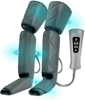 Produktbild von Famanu Beinmassagegerät mit 6 Massagemodi und Wärmefunktion - Schwarz