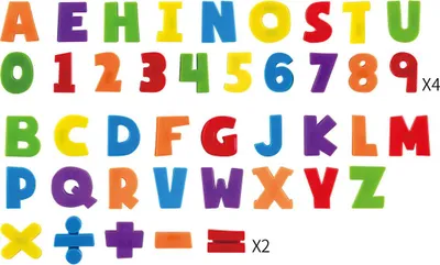 Image de Lettres et chiffres aimantés Playgo, 120dlg.