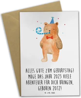 Produktbild von Mr. & Mrs. Panda Grußkarte 2012 Geburtstag - Weiß - Geschenk, hochzeitskarten, Geburtstagsgeschenk, weihnachtskarten, Happy Birthday, Glückwunsch, Erinnerungen