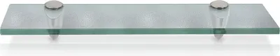 Zdjęcie produktu dla Półka szklana 60x10x0,8 cm z uchwytem Półka szklana Półka ścienna Półka łazienkowa Półka wisząca Szkło matowe