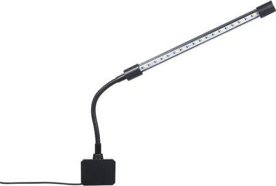 Image de D C 5V 7W 20LED Aquarium Light Fish Jar Clamp View Lamp USB Operated 3 Lighting Colors Changeable 10 Levels Adjustable Brightness Dimmable Flexible Bendable Foldable Tube Design Portable
