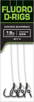 Produktbild von Fox Carp Ready Rigs Fluoro D-Rig - 3 Karpfenrigs, Größe:6