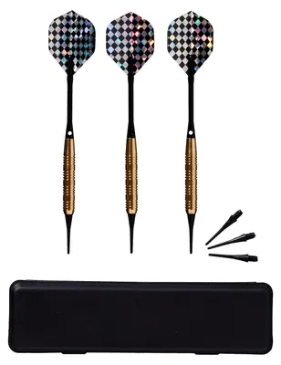 Produktbild von Best Sporting Safety Dartpfeile Cavalier, 3 Stück à 16, 18 oder 20g, Messing, inklusive Ersatzspitzen und Etui