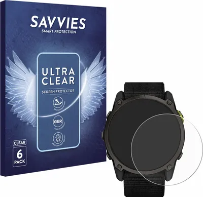 Produktbild von 6x Für Garmin Enduro 3 Schutzfolie Savvies Displayschutz Display Schutz Folie Klar Transparent