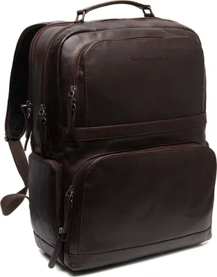 Image de The Chesterfield Brand sac à dos pour ordinateur portable sac à dos pour ordinateur portable Lennox Backpack Brown marron foncé