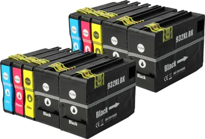 Produktbild von vhbw 10x Tintenpatronen kompatibel mit HP Officejet 7610 E-All-In-One, 7612 E-All-In-One, 7600 Drucker + Chip (Kompatibel)