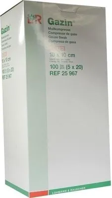 Obrázok produktu pre Gazinová gáza komp.10x10 cm sterilná 12x5X20 ks