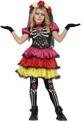 Produktbild von Guirca Catrina Mädchenkostüm  7-9 Years  7-9 Years
