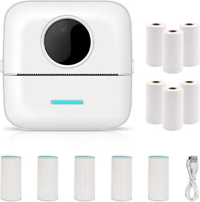 Produktbild von Mini Drahtloser Thermodrucker 200DPI multifunktional Bluetooth USB Set