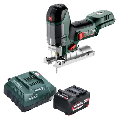 Image de Metabo ST 18 LT 130 BL Scie sauteuse sans fil 18 V 130 mm Brushless + 1x batterie 4,0 Ah + chargeur