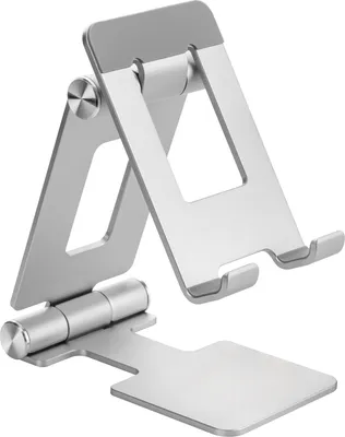 Produktbild von InLine Aluminium Smartphone Halter universell bis 10", Handy/Smartphone, Tablet/UMPC, Passive Halterung, Tisch/Bank, Aluminium