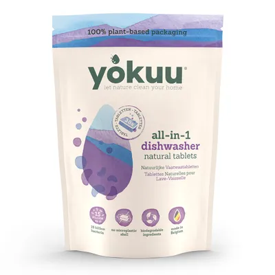 Produktbild von YOKUU SpülmaschinenTabs - 45 Stücke - AllinOne Geschirrspültabletten und Klarspüler für die Spülmaschine - Null Abfall