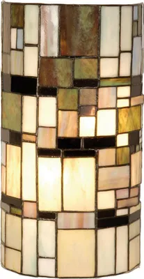 Produktbild von Clayre & Eef Wandleuchte Tiffany 20x11x36 cm Beige Braun Kunststoff