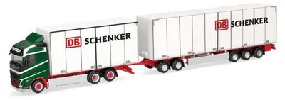 Produktbild von Herpa 316163 - 1/87 Volvo FH GL 2020 Schwedencombi "DB Schenker" - Neu
