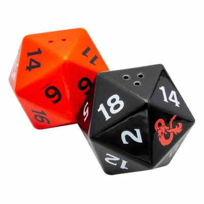Zdjęcie produktu dla Dungeons & Dragons 3D Solniczka i pieprzniczka Kości do gry
