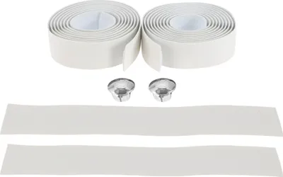 Image de Ruban De Guidon De Vélo Motif Fibre De Carbone Antidérapant | Ruban De Poignée De Guidon De Vélo Blanc 1 Paire