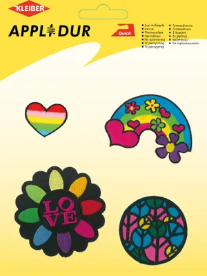 Image de KLEIBER LM-0900A KLEIBER Applikations-Sortiment "Lovely Rainbow", 4 Motive
