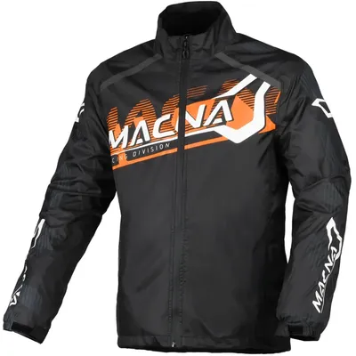 Immagine prodotto di Giacca da moto antipioggia Macna Rainossi, nero/bianco/arancione, 2XL