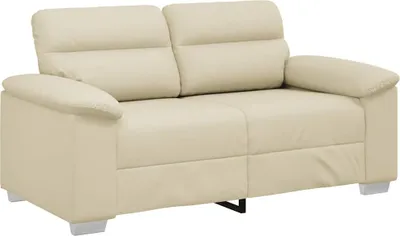 Produktbild von vidaXL 2-Sitzer-Sofa Creme 160x81x84 cm Kunstleder