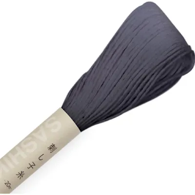 Immagine prodotto di Filo da ricamo Sashiko Olympus, in cotone, bobina, circa 20 metri, colore 40, grigio scuro, prodotto in Giappone