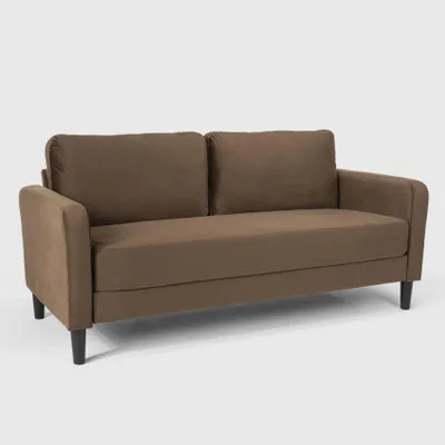 Immagine prodotto di Divano moderno di design a 3 posti per soggiorno in tessuto Portland - marrone