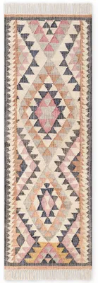 Image de Tapis Kelim Parsa de Elle Decoration, en jute et coton, fait à la main, couleur crème