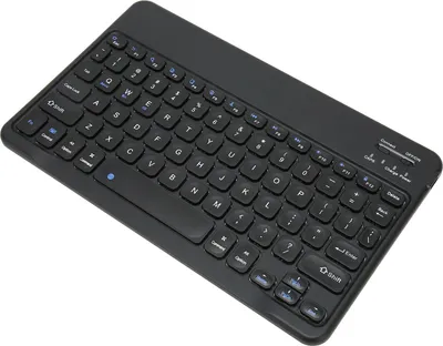 Imagen del producto de Teclado inalámbrico Bluetooth de 10 pulgadas, ultra delgado, con conexión estable, silencioso, resistente al agua, para tabletas y portátiles. Color: