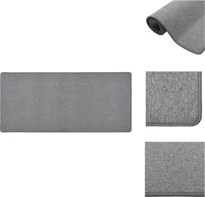 Immagine prodotto di vidaXL Tappeto runner grigio scuro 50x100 cm - Tappeti