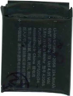 A black lithium-ion battery with text and symbols printed on it.