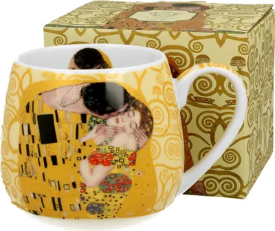 Produktbild von DUO ART GALLERY Fassbecher 430 ml THE KISS ECRU New Bone China Porzellan
