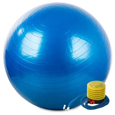 Image de Balle de gymnastique, 65 cm, bleue