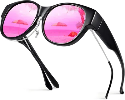 Produktbild von Sonnenbrille, polarisiert, UV-Schutz, rundes Design, für Überbrille