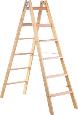 Produktbild von Stufenstehleiter Holz 2x6 Stufen