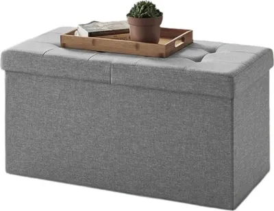 Productafbeelding van Opklapbare opbergbank met zitfunctie – verborgen opbergruimte – 76 x 38 x 38 cm
