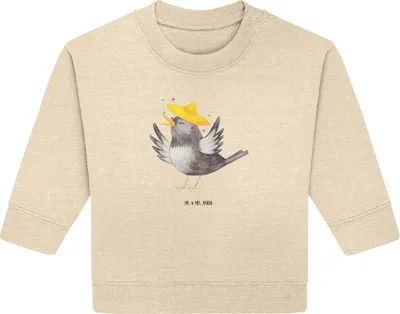 Produktbild von Mr. & Mrs. Panda Organic Baby Pullover Rabe Sombrero 24. - 36. Monat - Natural Raw - Geschenk, Motivation, Lustige Sprüche, Spruch Positiv, Elster, Bullover, Vögel, Vogel