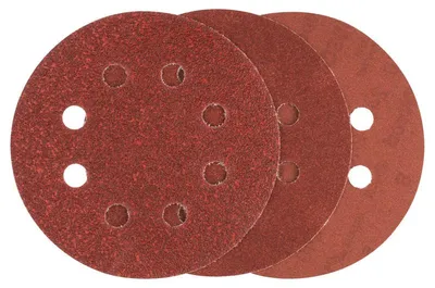 Produktbild von Schleifblatt C430, 115 mm, 60, 120, 240, 8 Löcher, Klett, 6er-Pack
