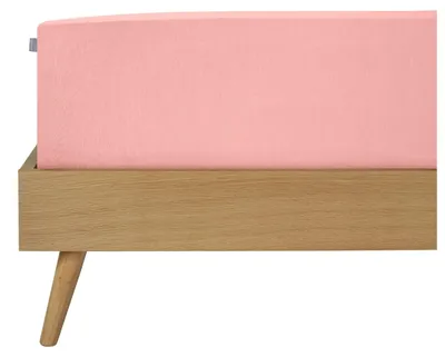 Produktbild von SCHIESSER Spannbettlaken Jessi | Einfarbig | Edeljersey | 100% Baumwolle | Weich & Atmungsaktiv | Rundumgummi | 150x200 cm (geeignet für Matratzen 140x200 cm bis 160x200 cm) | Rosa