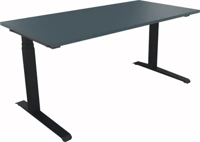Produktbild von Sitz-/Stehtisch Kufe Doppels. Quad. B1600xT800xH645-1275 an/Lavagrau