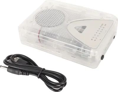 Zdjęcie produktu dla Odtwarzacz kasetowy, słuchawki przewodowe, obsługuje odtwarzanie, radio, FM, AM, stereo, wtyczka jack 3,5 mm, kasety w formacie cyfrowym, przenośny odtwarzacz kasetowy dla